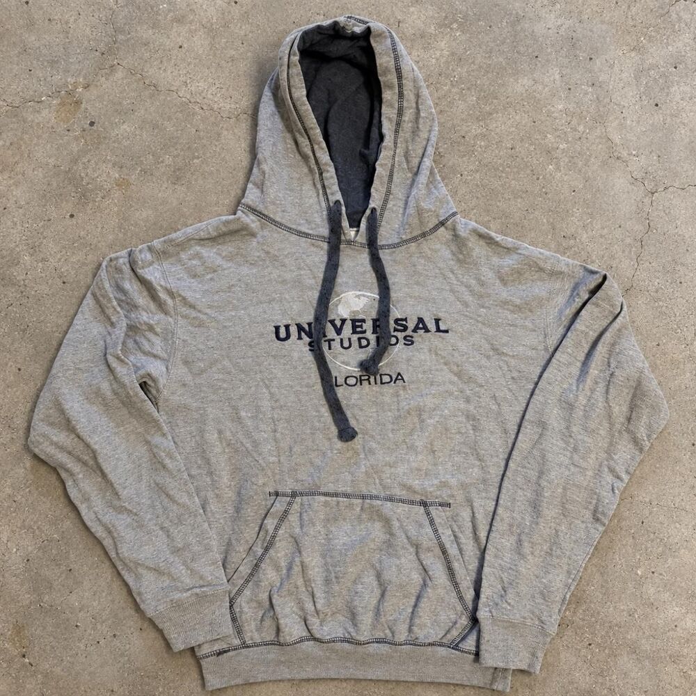 Universal Studios Florida Gray Embroidered Hoodie Men’s Small